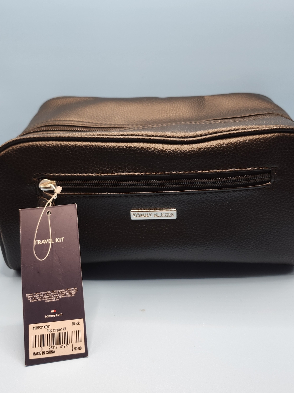 Tommy Hilfiger Black Men’s Travel Kit Dopp Kit